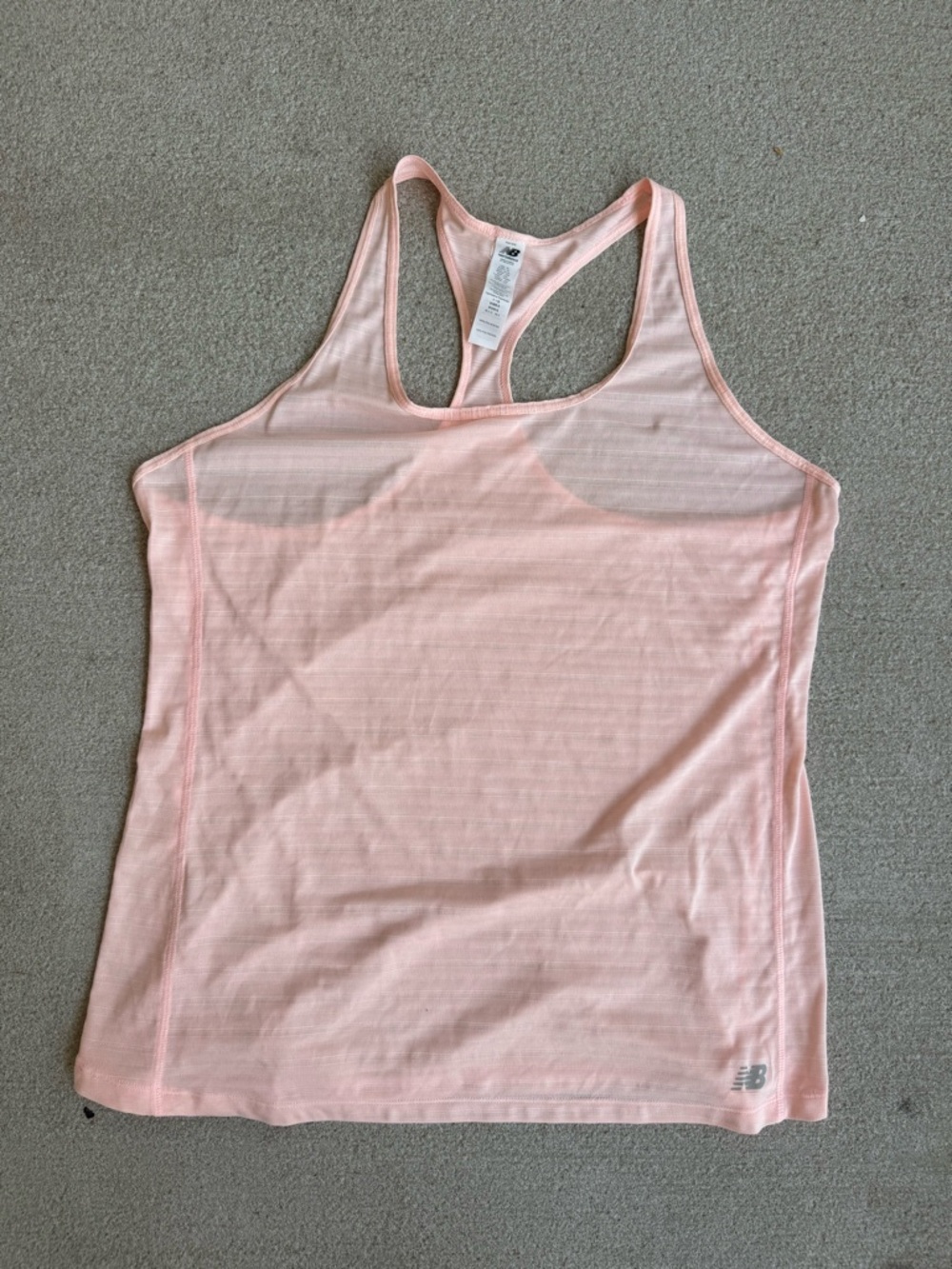 New Balance Soft Pink Performance Racerback Tank - Picture 5 of 9